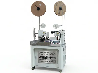 Automatic Waterproof Wire Cutting Stripping Crimping Machine WPM-624 - Auto Terminal Crimping Machine