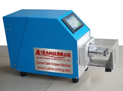 Automatic Coaxial Cable Stripper Machine with 9 Blades WPM-28 - Coaxial Cable Stripper
