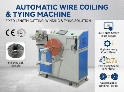 Automatic Cable Cutting Winding & Binding Machine WPM-18-45 - Coiling & Binding Machine