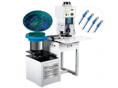 Semi-Automatic Loose Terminal Crimping Machine with Vibration Plate WPM-160 - Terminal Crimping Machine