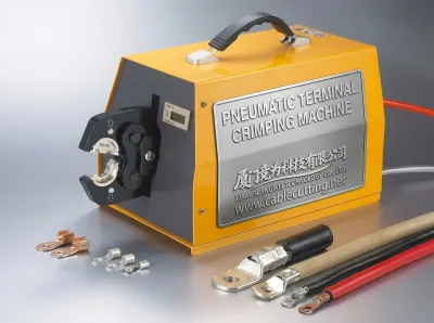 Pneumatic Terminal Crimping Machine with Interchangeable Dies WPM-300L - Portable Crimping Tools