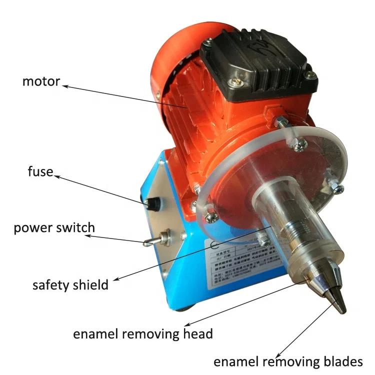 Copper Wire Enamel Remover Machine， Copper Wire Cable Peeling Machine