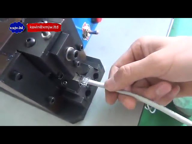 RJ45 Crystal Head Crimping Device for Cat6 Ethernet Cable Patch Cord Machine