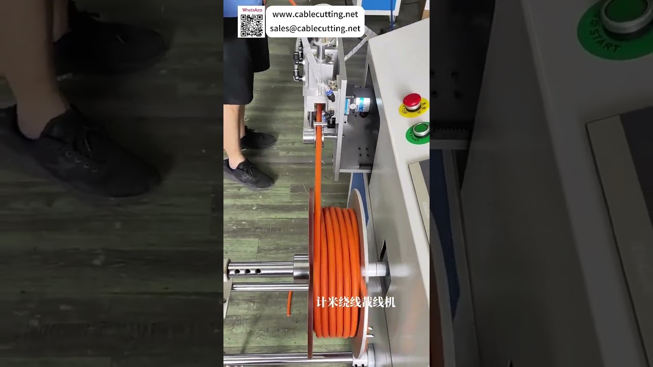 Integrated Meter Counting Wire Winding and Cable Cutting Machine For Wire Harness Operations