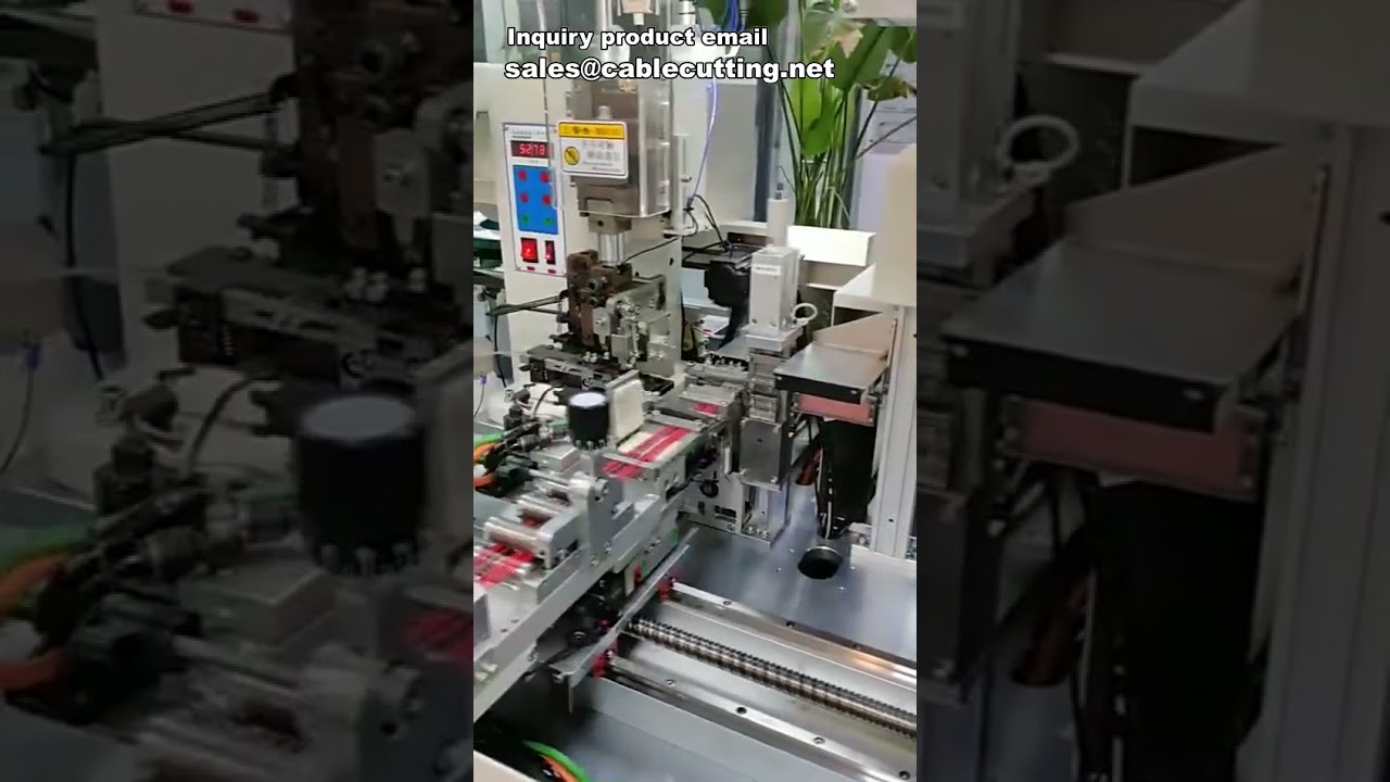 Automatic Multi-Wire Processing Machine with Crimping Terminal & Wire Dipping
